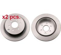 X2 PCS REAR BRAKE DISC ROTORS SET L&R SIDES DF6289 TRW I