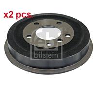 X2 PCS REAR BRAKING DRUM BRAKE DRUM X2 PCS SET 01724 FEBI BILSTEIN I
