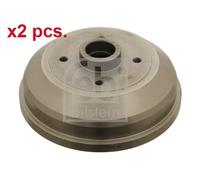 X2 PCS REAR BRAKING DRUM BRAKE DRUM X2 PCS SET 02048 FEBI BILSTEIN I