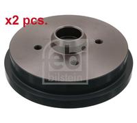 X2 PCS REAR BRAKING DRUM BRAKE DRUM X2 PCS SET 02123 FEBI BILSTEIN I