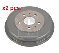 X2 PCS REAR BRAKING DRUM BRAKE DRUM X2 PCS SET 171014 FEBI BILSTEIN I