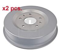 X2 PCS REAR BRAKING DRUM BRAKE DRUM X2 PCS SET 171124 FEBI BILSTEIN I