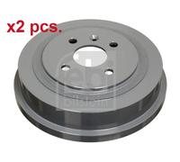 X2 PCS REAR BRAKING DRUM BRAKE DRUM X2 PCS SET 17310 FEBI BILSTEIN I