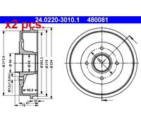 X2 PCS REAR BRAKING DRUM BRAKE DRUM X2 PCS SET 24.0220-3010.1 ATE I