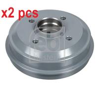 X2 PCS REAR LEFT AND RIGHT BRAKE DRUM 10537