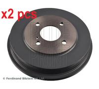 X2 PCS REAR LEFT AND RIGHT FITS FORD B-MAX 1.0 BRAKE DRUM ADBP470026 BLUE PRINT