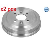 X2 PCS REAR LEFT AND RIGHT FITS OPEL KARL 1.0 BRAKE DRUM 6155230035 MEYLE