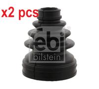 X2 PCS TRANSMISSION SIDED BOTH SIDES L&R BELLOW, DRIVE SHAFT 43646 FEBI BILSTEIN