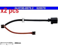 X2 PCS WARNING CONTACT, BRAKE PAD WEAR 24819000702