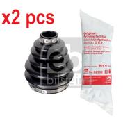 X2 PCS WHEEL SIDE BOTH SIDES L&R 175143 BELLOW KIT, DRIVE SHAFT FEBI BILSTEIN