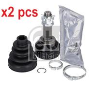 X2 PCS WHEEL SIDE BOTH SIDES L&R 185080 JOINT KIT, DRIVE SHAFT FEBI BILSTEIN