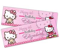 x2 Personalised Birthday Banner Toddlers Design Children Kids Party Decoration Poster 21 (Large 6ft x 2ft)