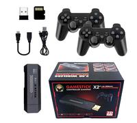 X2 Plus Game Stick Retro Console, 128GB with 40,000+ Classic Games, Dual 2.4G Wireless Controllers, 4K HD Output, Emuelec 4.3 System, for Kids & Adults