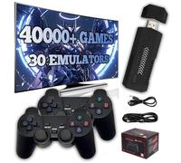X2 PLUS Game Stick Retro Games Console,40000+ Games 30+ Emulator,4K HD Output,Portable Video Games Console with 2.4Ghz Wireless Controllers,Emulator Console Plug and Play Video Games for TV (64G)