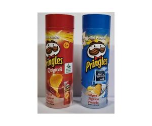 X2 Pringles Salt & Vinegar / Original 50 Piece Mini Jigsaw Puzzle