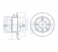 DELPHI BG2691 Brake disc