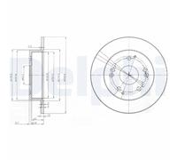 DELPHI BG3746 Brake disc