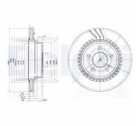 DELPHI BG3758 Brake disc