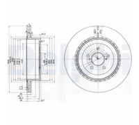 DELPHI BG3819 Brake disc