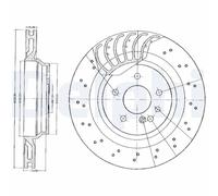 x2 Rear Brake Disc Delphi BG3880 Fits Mercedes-Benz S-Class Vented