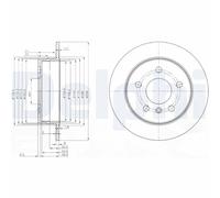 Delphi BG3910C 258mm Rear Coated Brake Disc Set for Mercedes A-Class B-Class