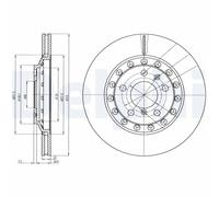 x2 Rear Brake Disc Delphi BG3958 Fits Audi VW A8 Phaeton Braking System Vented