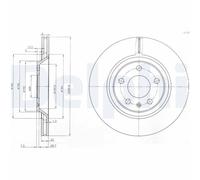 x2 Rear Brake Disc Delphi BG3997 Fits Audi A4 A6 Braking System Vented Oiled