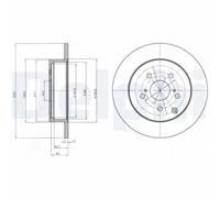 DELPHI BG4291 Brake disc