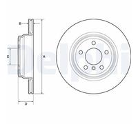DELPHI BG4665C Brake disc