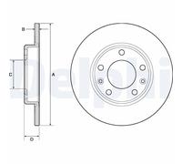 DELPHI BG4670C Brake disc