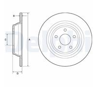 DELPHI BG4703C Brake disc