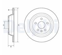 DELPHI BG4804C Brake disc