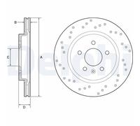 DELPHI BG4923C Brake disc