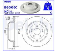 Delphi Brake Discs - Bg5006C