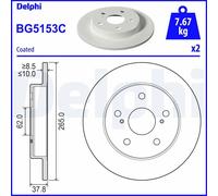 DELPHI BG5153C Brake disc