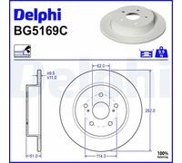 DELPHI BG5169C Brake disc