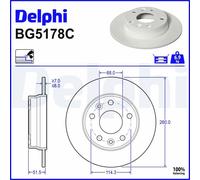DELPHI BG5178C Brake disc