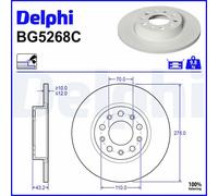DELPHI BG5268C Brake disc