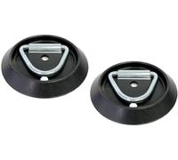 x2 Surface Mount Lashing Ring, Plastic Surround, Trailer, Van, Tie down points,