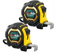 X2 Tajima 5M G Lock Magnetic Tape Measure Extra Wide 27mm Blade Tag3M750Mt