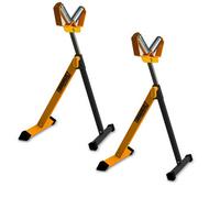 X2 Toughbuilt Tb-S220 V Roller Pipe Cut Stand Adjustable Material Support Stand