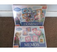 X2 Trefl Disney Frozen Memos/Memory Game & Domino`s Games NEW