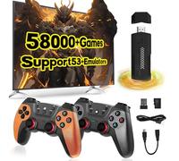 X2 Ultra Retro Gaming Stick, Video Game Stick with Dual 2.4G Wireless controllers,Built-in 58000+ Retro Games 53+ Emulators,HD 4K Output,Plug and Play,TV/Computer,Retro Gaming Console (256G)