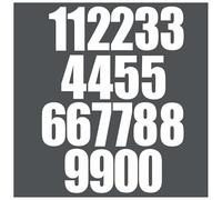 x20 4inch White House Numbers Bin Stickers Wheelie Bin Dustbin Graphics DIY Peel & Stick Perfect for Go Kart & Other Home Projects. Childrens Gift Idea from LaoGraphics® (Numbers)