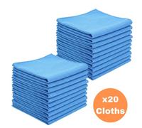 X20 Microfibre Fish Scale Cleaning Cloths, Lint-Free Streak-Free Glass Cloths For Windows, Mirrors, Kitchen & Car Detailing