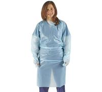 x200 Long Sleeve Medical Isolation Gowns with Thumb Loop GENERISE Fluid Resistant Disposable Gowns - Suitable for Both Staff & Patient Use