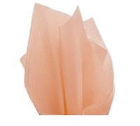 x200 - Pastel Peach Tissue POM POMS Wrapping Paper Sheets - 16gms - Acid Free - 50x75 CM