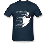 X2024LIAN Amazing The Testamennt of Lelouch Vi Britannia Part 1 Men's Short-Sleeved Standard T-Shirt Black (Medium)