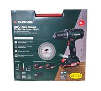 X20V PABS 20-Li Cordless Drill Driver with 2 Lithium Ion Batteries Accessories 73 Pieces