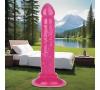 X2a-5.31 Inch Mini Pink Realistic Classic Hands-Free Suction Cup Tool with Strong Suction Cup for Hand-Free